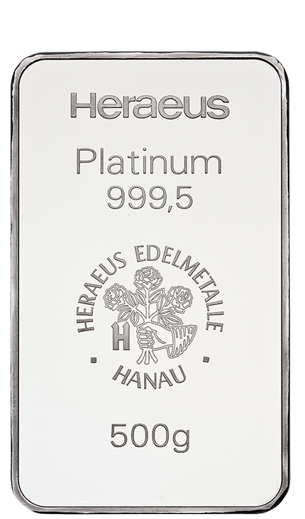 500g Platinum Bullion