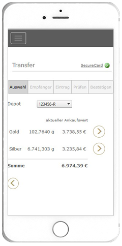 Transfer - Send and receive gold online for free.